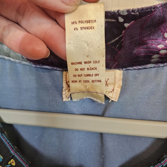 Vintage Y2K Tracy Porter Floral Velvet Button Down Blazor Embroidered Jacket - Picture 5 of 10